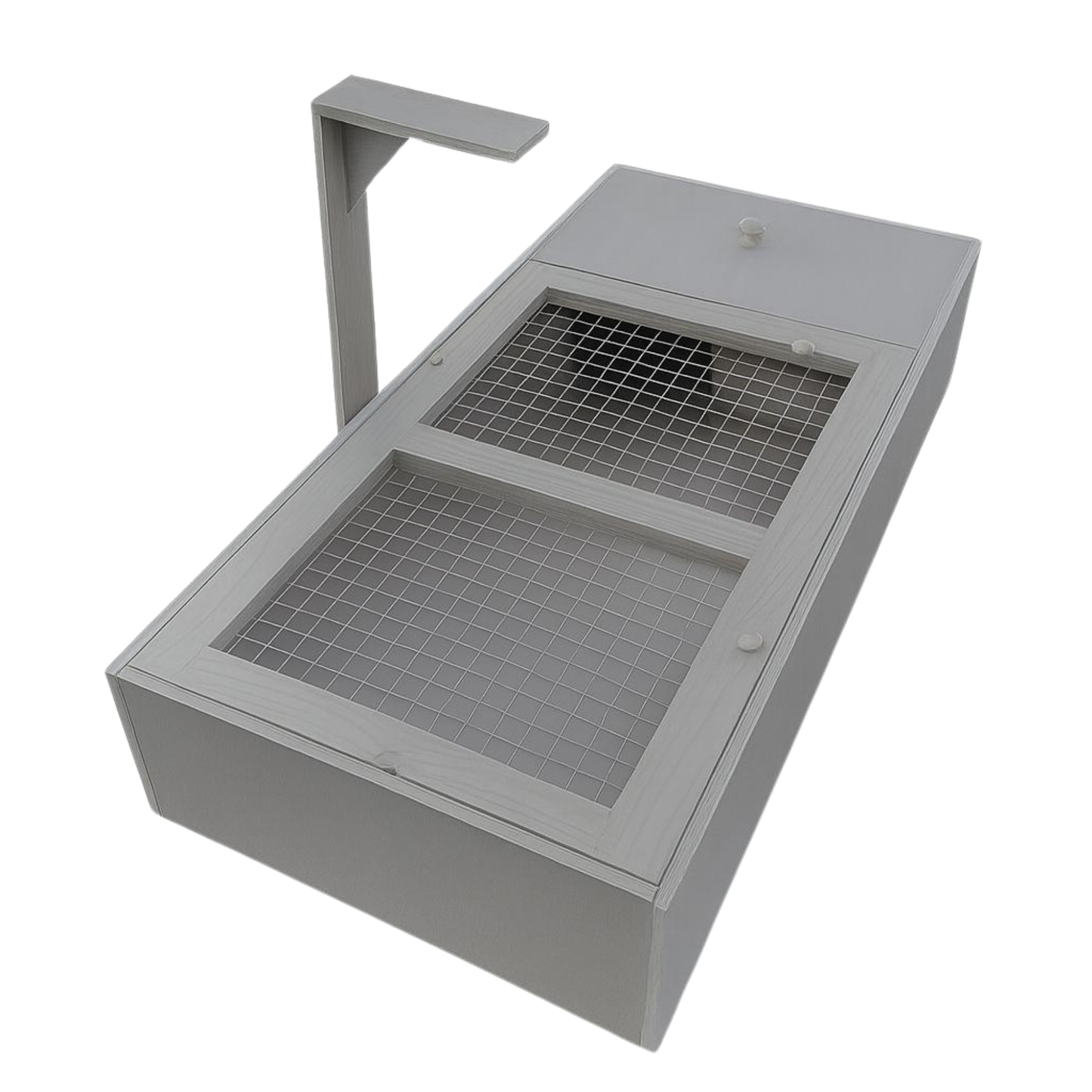 XXL 25cm High Tortoise Table with Mesh Lid | Handmade in UK