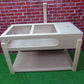 XXL 25CM HIGH Large Tortoise Table Starter Kit by Wooden World- Handmade Indoor or Outdoor Tortoise House with Sleeping Area & Arm for Heat Lamp- Fully Assembled Tortoise Run, Tortoise Vivarium - EXTRA HIGH