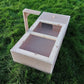 Tortoise Table with mesh lid.