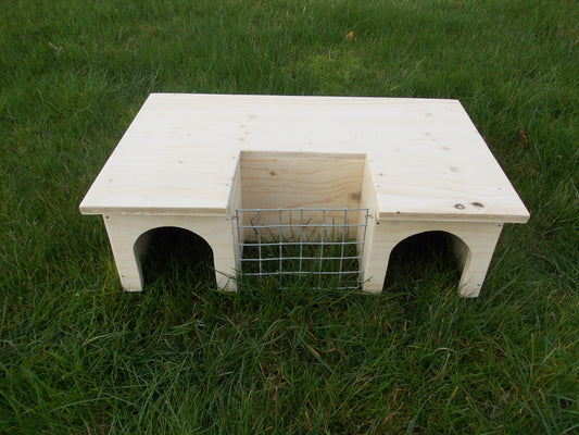 Guinea Pig House with Hay Rack BY WOODEN WORLD.