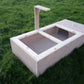 Tortoise Table with mesh lid.